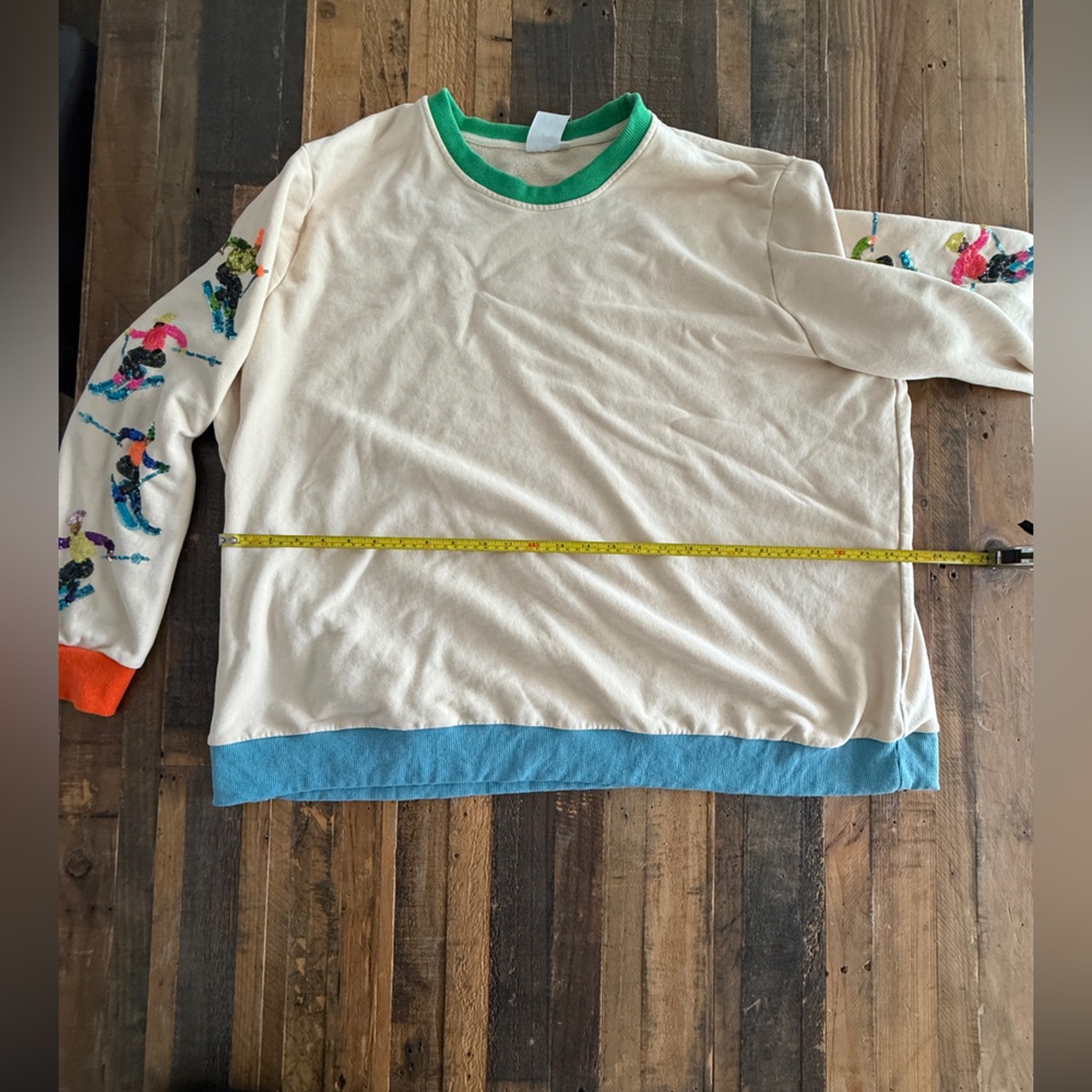 Queen of Sparkles Colorful Skier Sweatshirt
